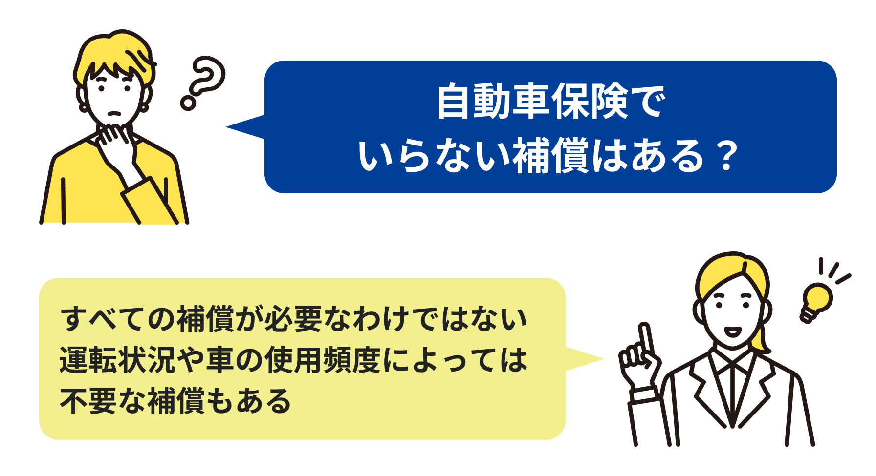 自動車保険でいらない補償はある?