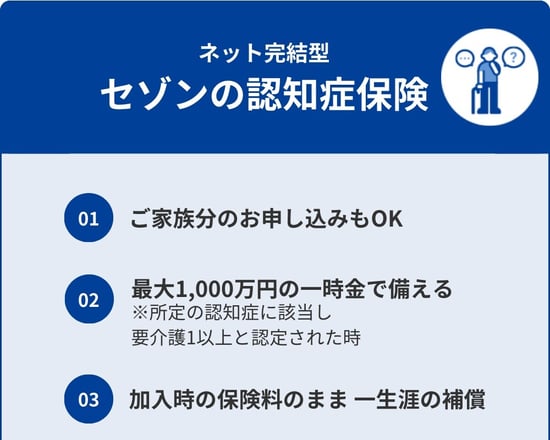 セゾンの認知症保険