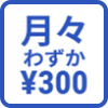 月々わずか300円