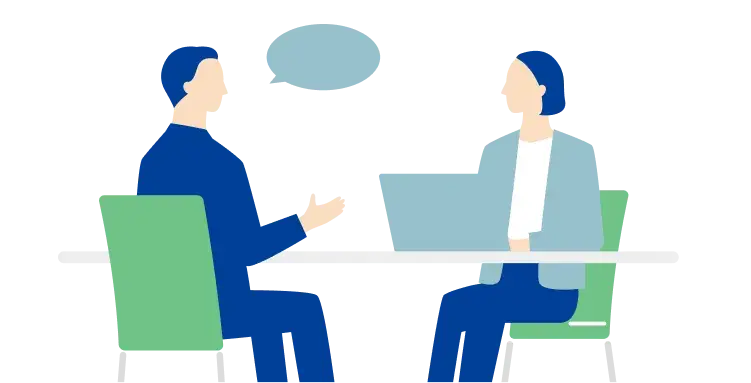 訪問サービスを受けるイラスト