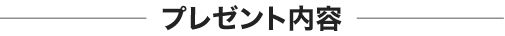 プレゼント内容