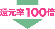 還元率100倍