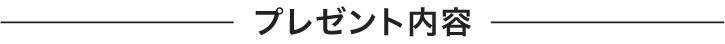 プレゼント内容
