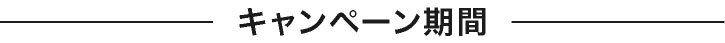 キャンペーン期間