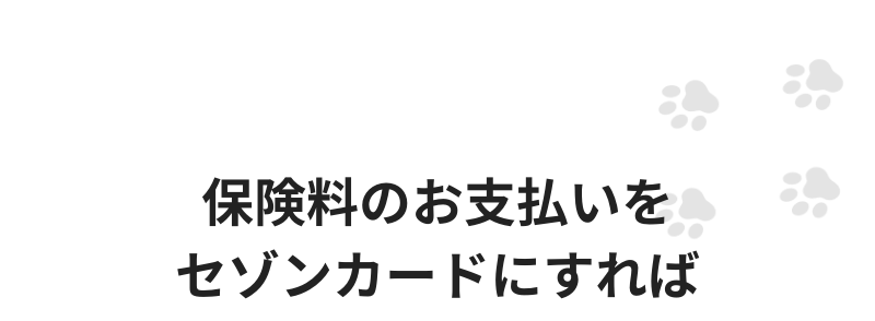 保険料のお支払いをセゾンカードにすれば