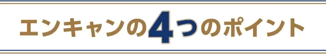 エンキャンの4つのポイント