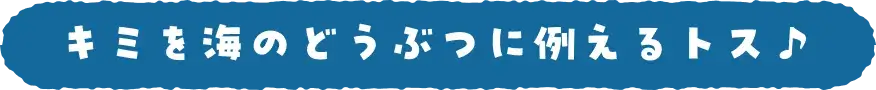 キミを海のどうぶつに例えるトス♪